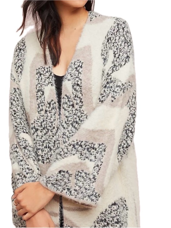 saturday sunday Sweaters - Anthropologie SATURDAY SUNDAY Winter’s Walk Fuzzy Kimono Open Cardigan One Size